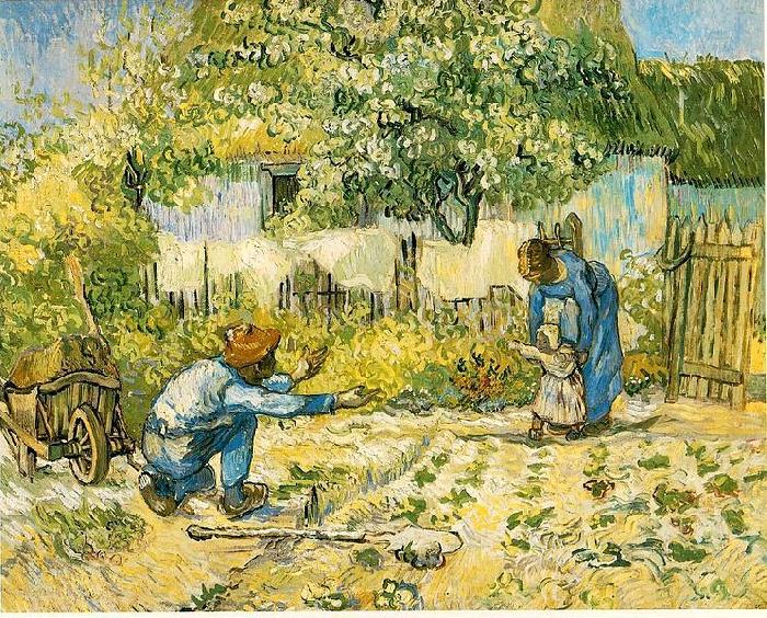 Vincent Van Gogh First Steps oil painting image